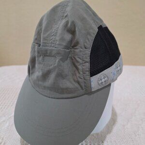 90's Columbia Sportswear Fishing 5 Panel Khaki Black Mesh Baseball Ball Cap Hat
